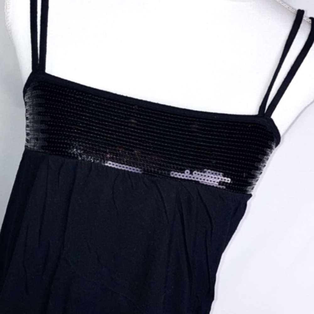 NEXT ERA Sequin Double Strap Tank Top, Sz M